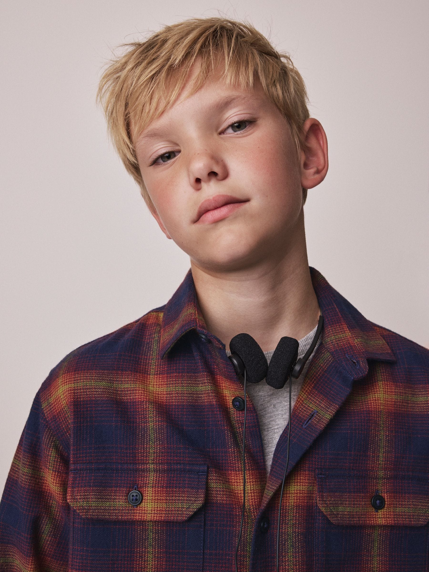 Dsiney Kidz - Burnt Orange Check Long Sleeve Check Shirt (3-16yrs) image 4