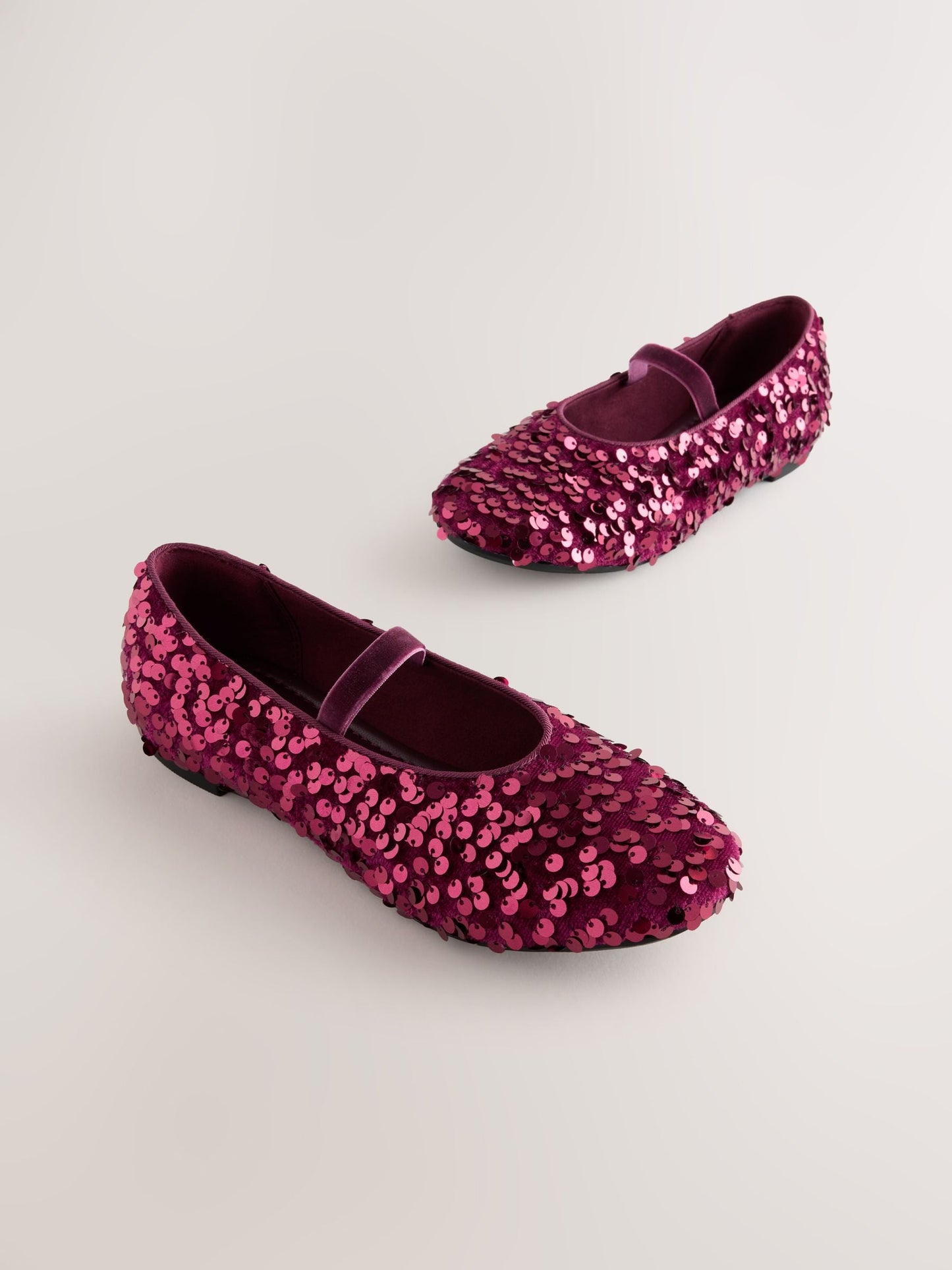 Berry Red Standard Fit (F) Sequin Ballet Shoes image 1
