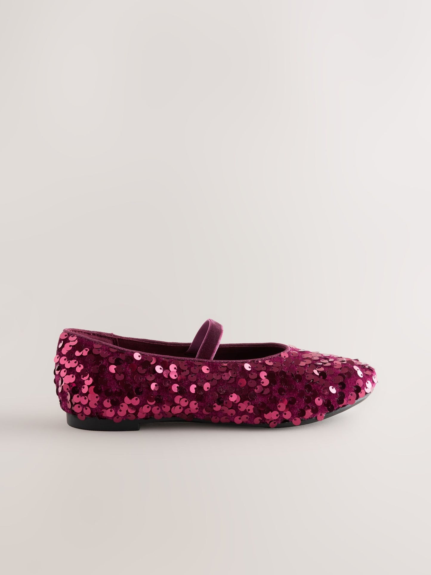 Berry Red Standard Fit (F) Sequin Ballet Shoes image 2