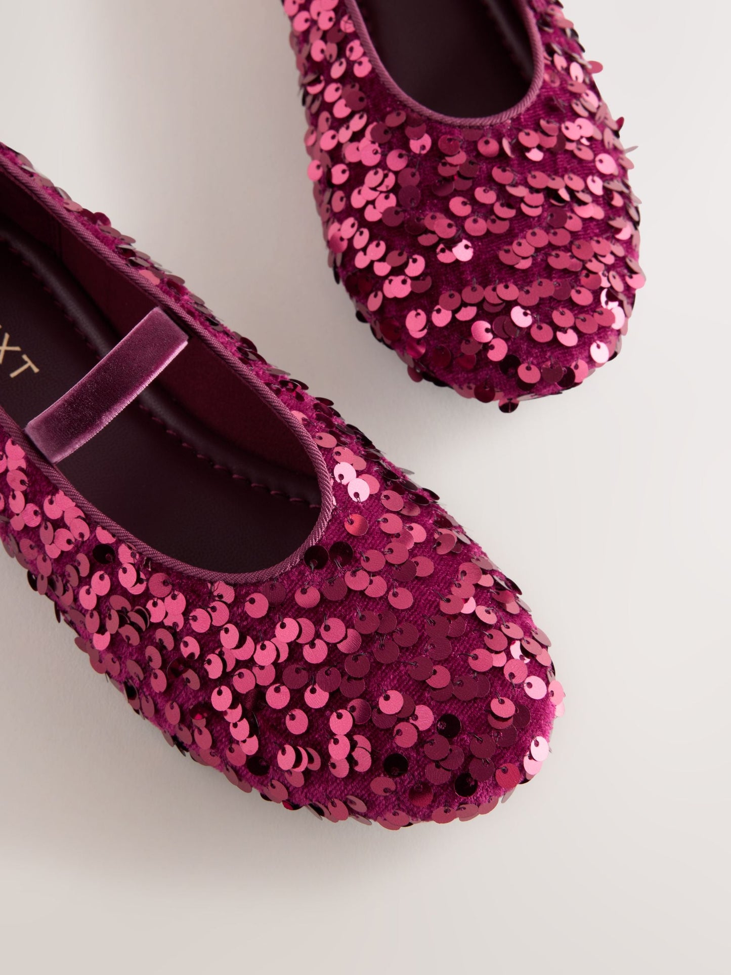 Berry Red Standard Fit (F) Sequin Ballet Shoes image 3