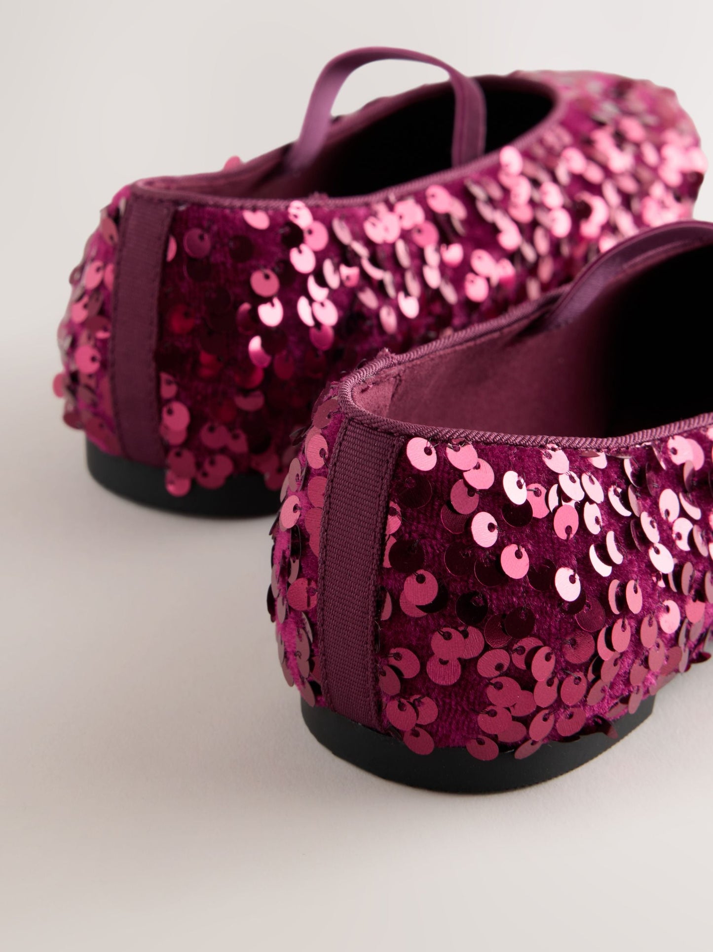 Berry Red Standard Fit (F) Sequin Ballet Shoes image 4