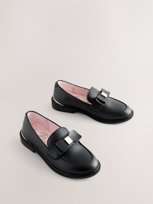 Baker by Ted Baker Back to School Slim Bow Black  Loafers image 1