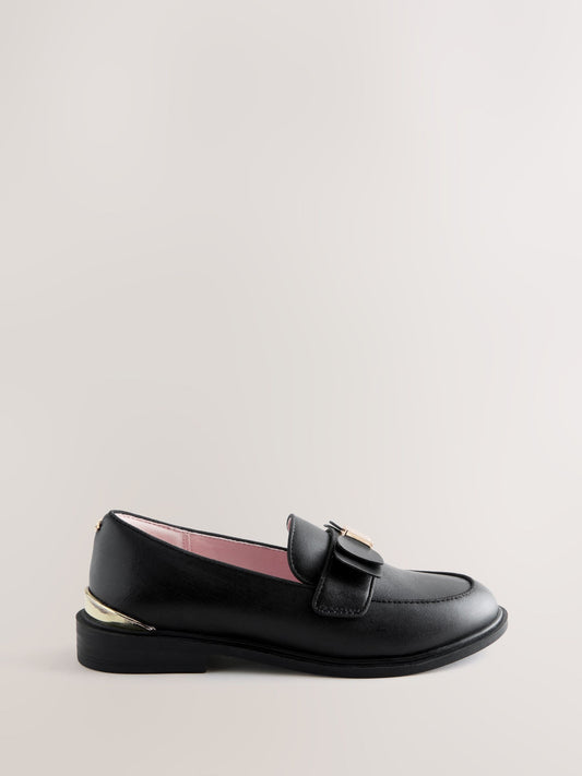 Baker by Ted Baker Back to School Slim Bow Black  Loafers image 2