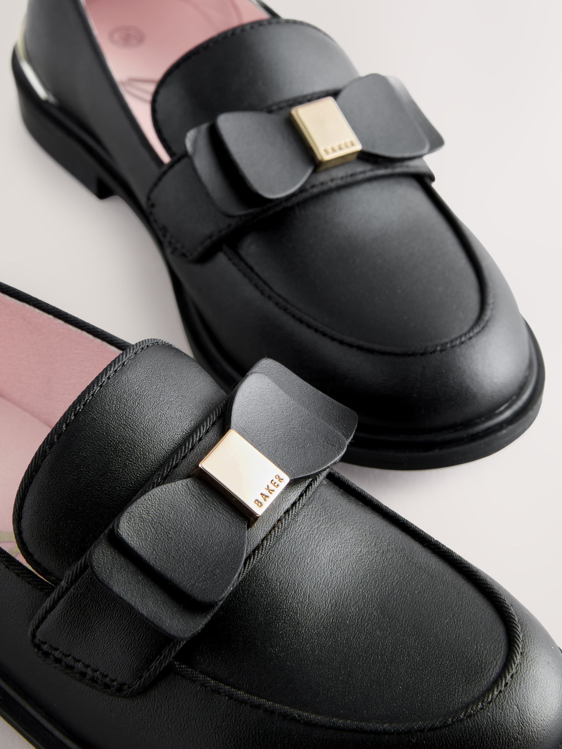 Baker by Ted Baker Back to School Slim Bow Black  Loafers image 4