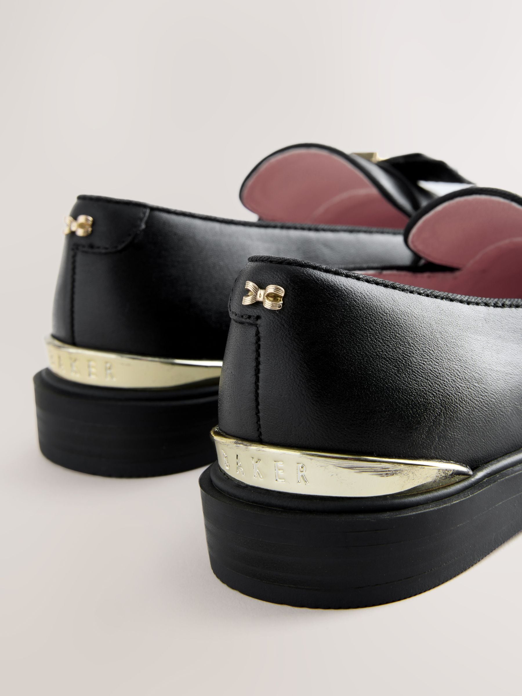 Baker by Ted Baker Back to School Slim Bow Black  Loafers image 5