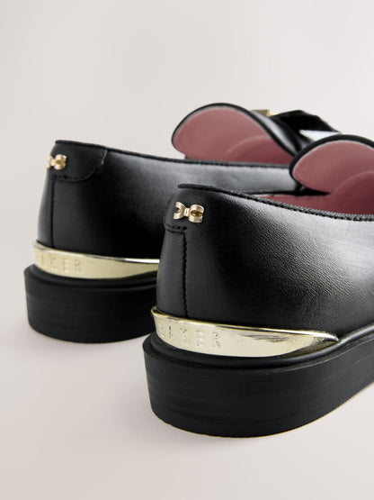 Baker by Ted Baker Back to School Slim Bow Black  Loafers image 5