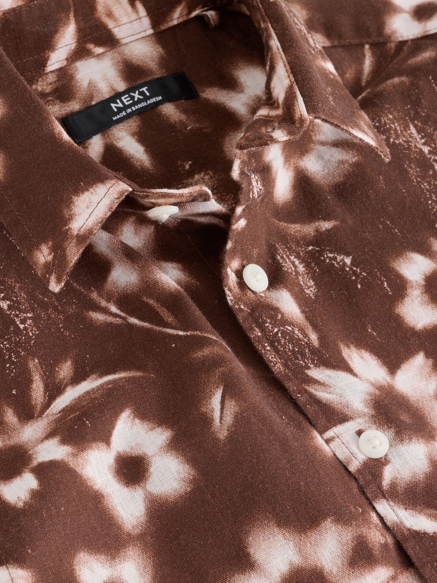 Dsiney Kidz - Chocolate Brown All Over Print Flowers Short Sleeve All Over Print Shirt (3-16yrs) image 7