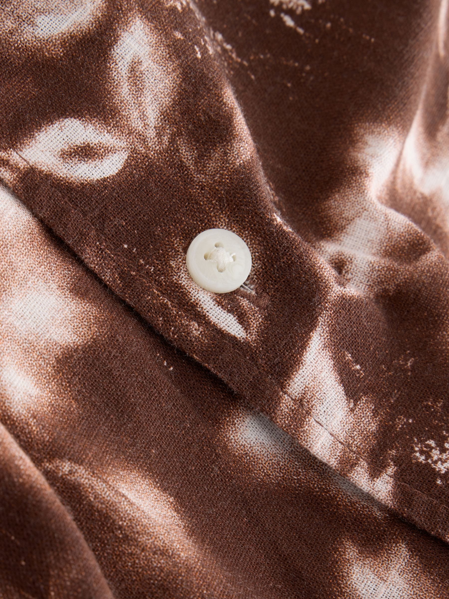 Dsiney Kidz - Chocolate Brown All Over Print Flowers Short Sleeve All Over Print Shirt (3-16yrs) image 8