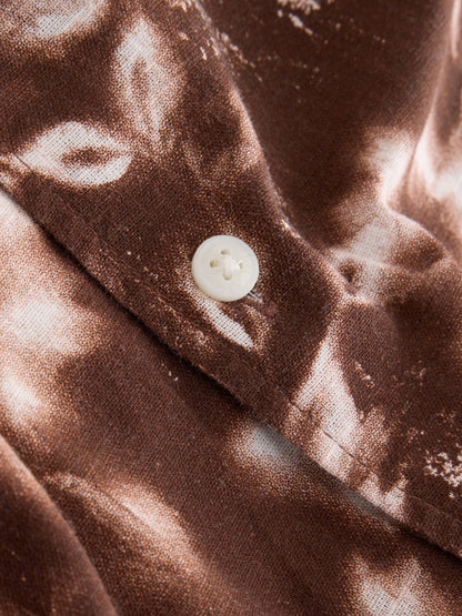 Dsiney Kidz - Chocolate Brown All Over Print Flowers Short Sleeve All Over Print Shirt (3-16yrs) image 8