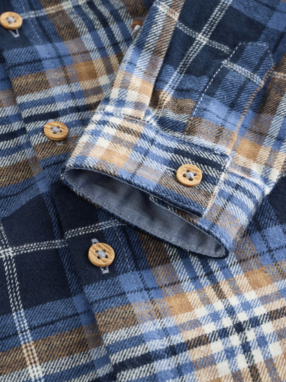 Dsiney Kidz - Blue Bear Check Long Sleeve Character Shirt (3mths-7yrs) image 8