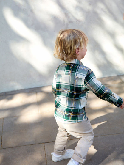 Dsiney Kidz - Green/Ecru Bear Long Sleeve Character Shirt (3mths-7yrs) image 3