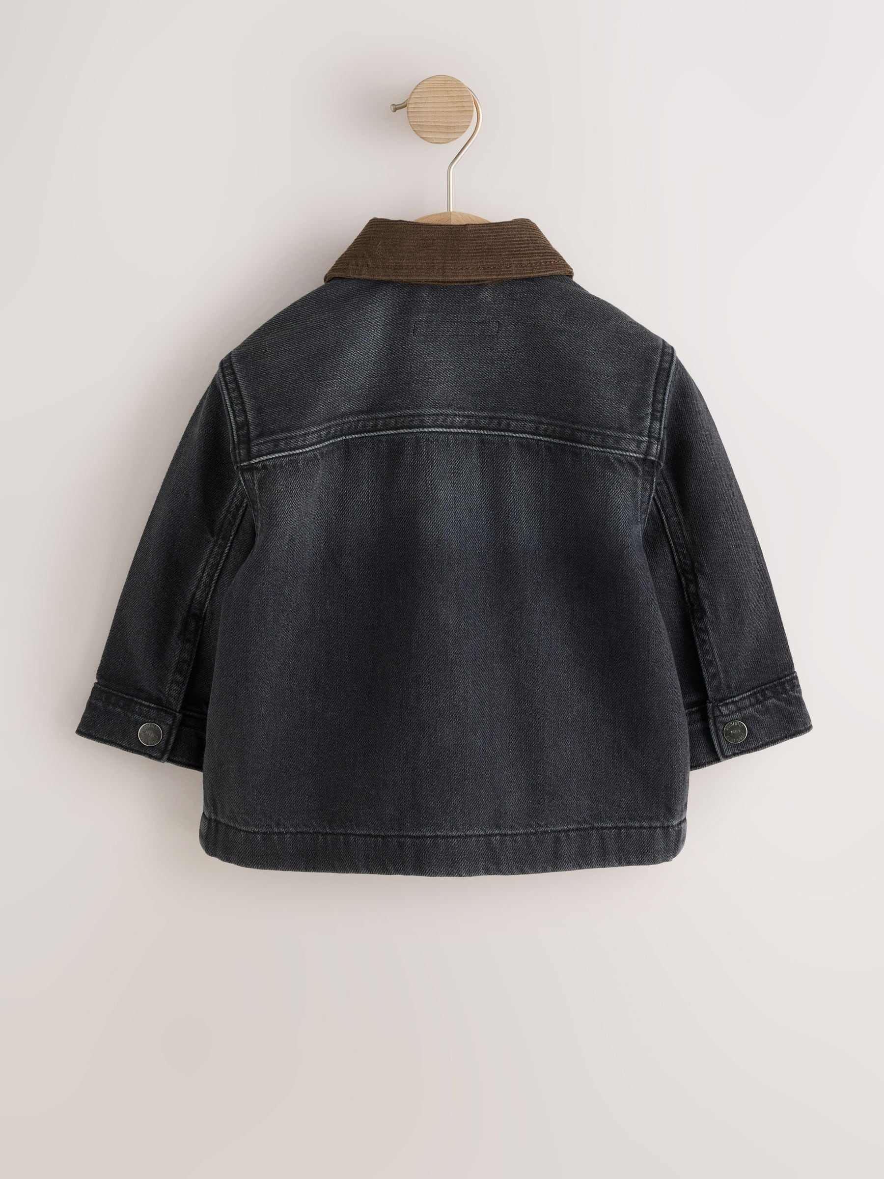 Dsiney Kidz - Black Denim Long Sleeve Cord Collar Shirt (3mths-7yrs) image 3