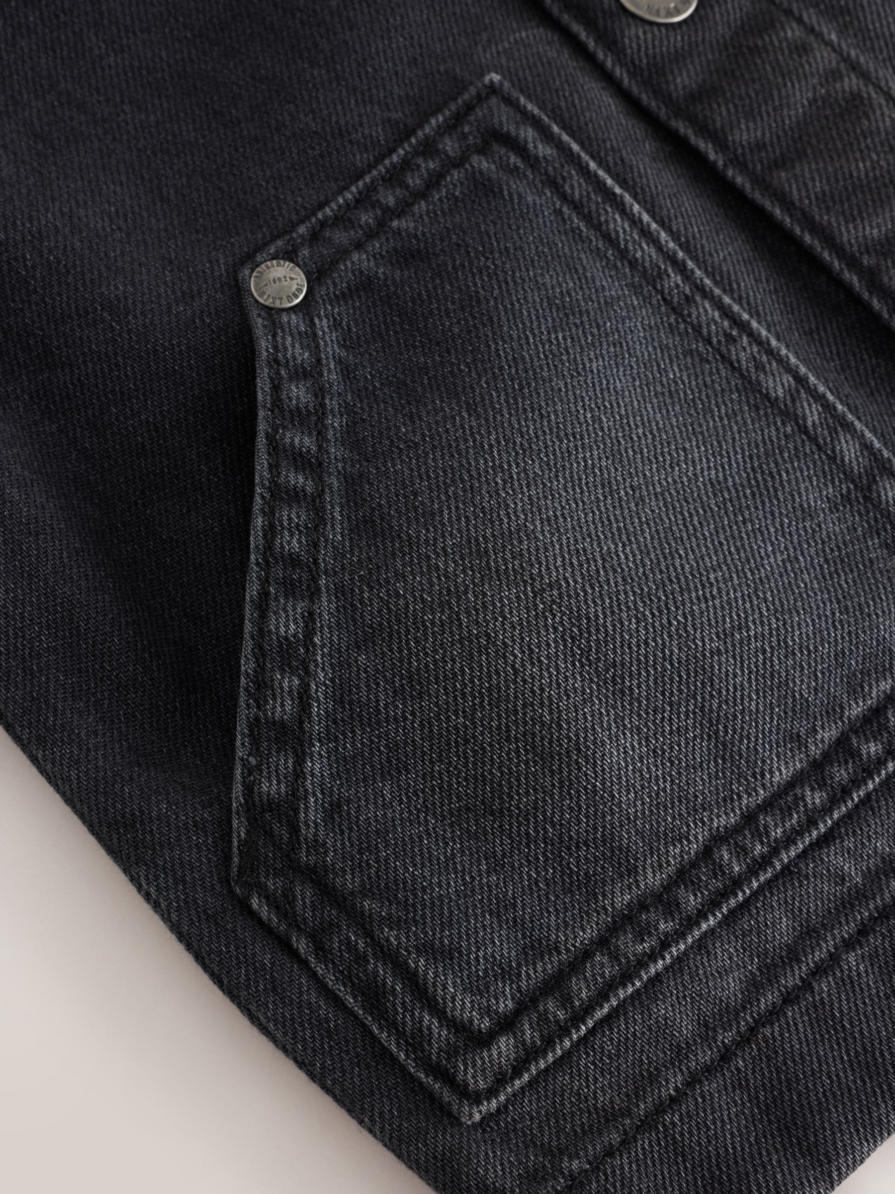Dsiney Kidz - Black Denim Long Sleeve Cord Collar Shirt (3mths-7yrs) image 7
