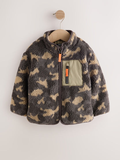 Dsiney Kidz - Camouflage Funnel Neck Zip Through Borg Fleece (3mths-7yrs) image 5