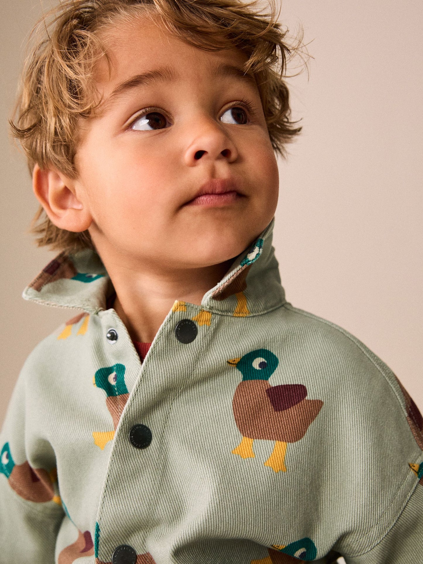 Dsiney Kidz - Sage Green All Over Print Duck Twill Printed Overshirt (3mths-7yrs) image 5