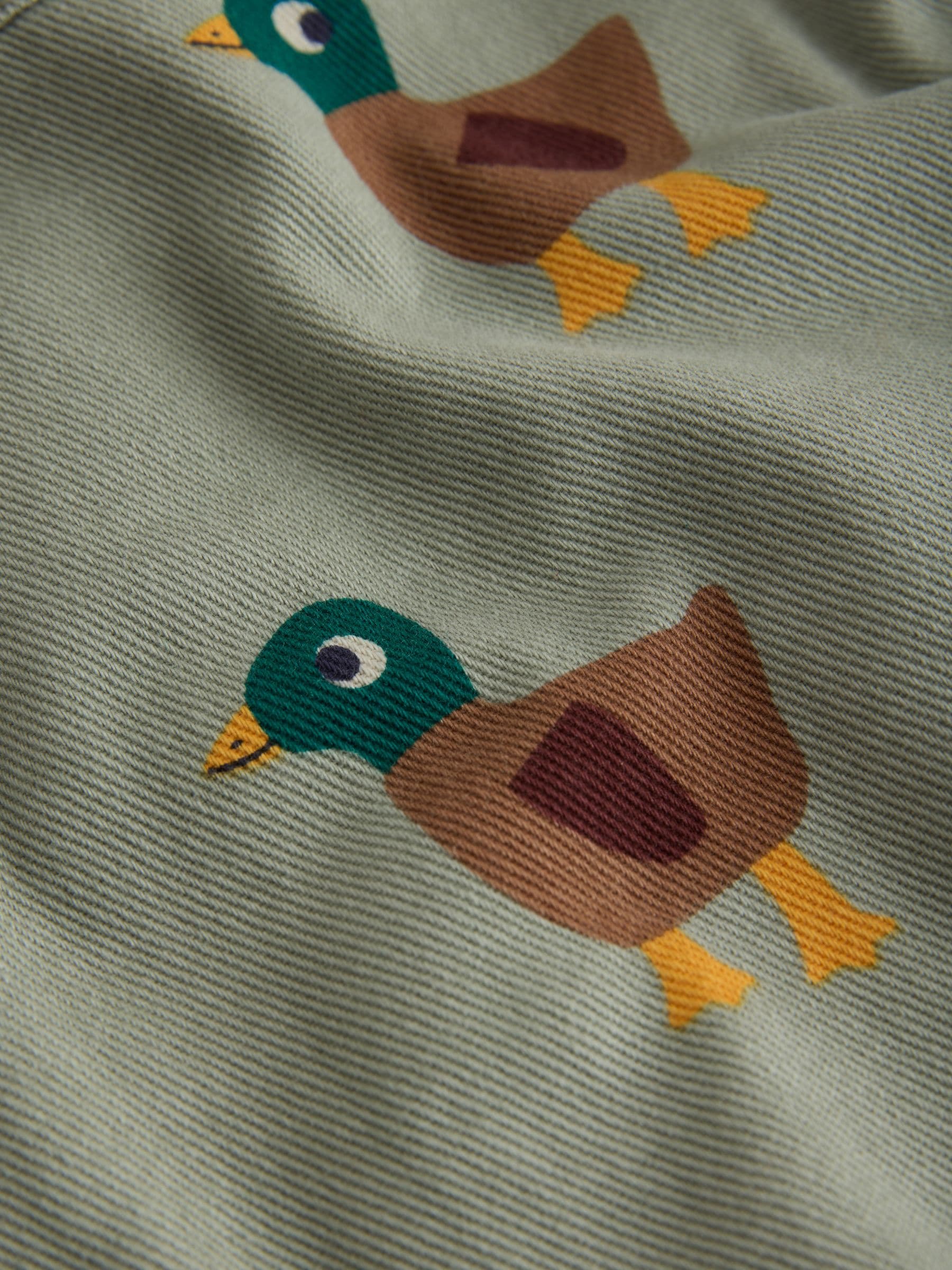 Dsiney Kidz - Sage Green All Over Print Duck Twill Printed Overshirt (3mths-7yrs) image 8