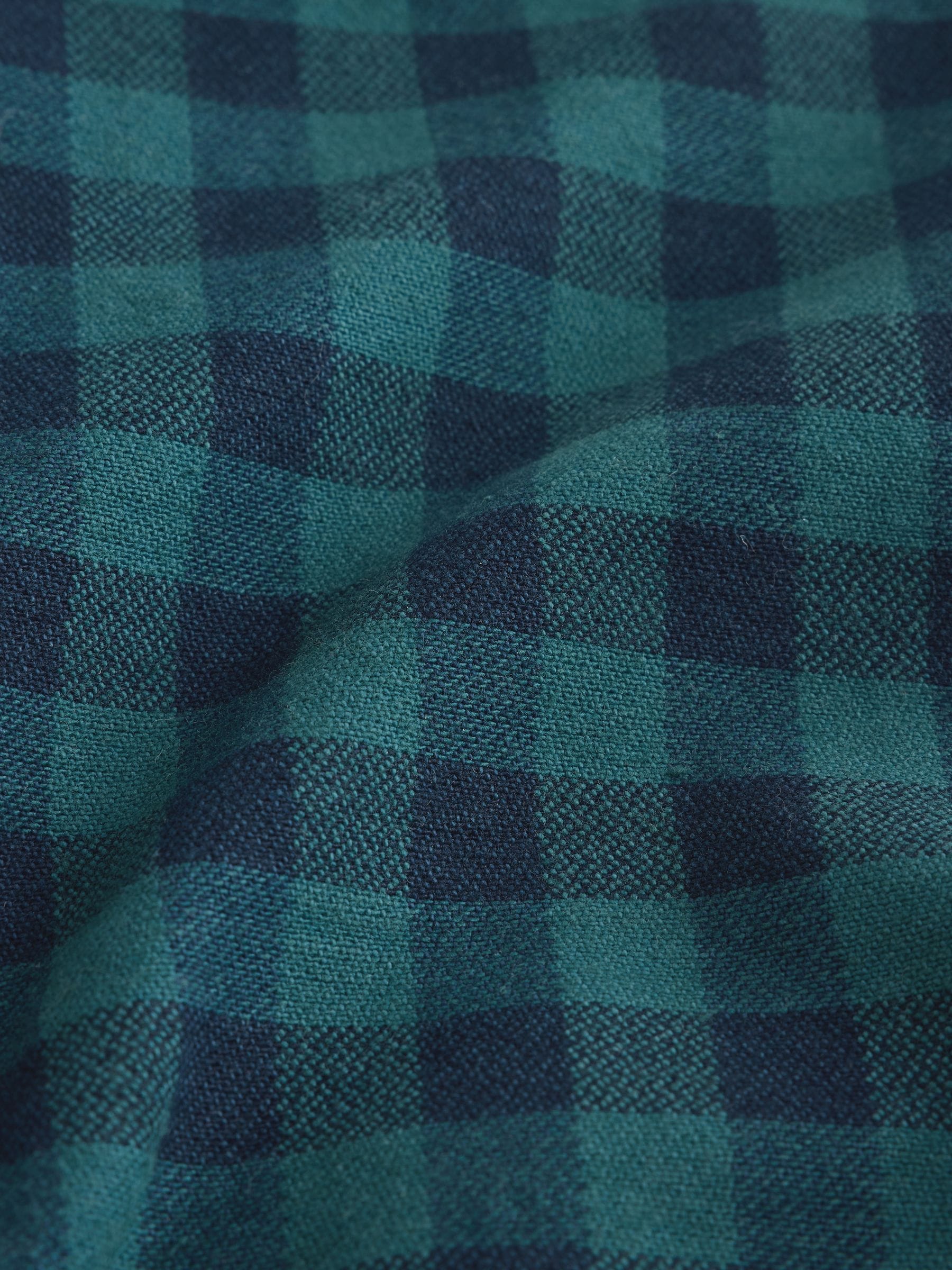 Dsiney Kidz - Navy/Turquoise Cotton Twill Gingham Check Overshirt (3mths-7yrs) image 7