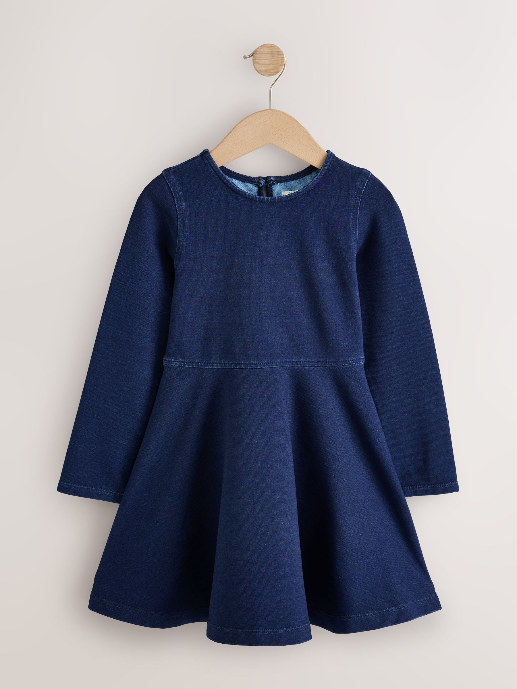 Dsiney Kidz - Indigo Blue Long Sleeve Skater Dress (3-16yrs) image 5