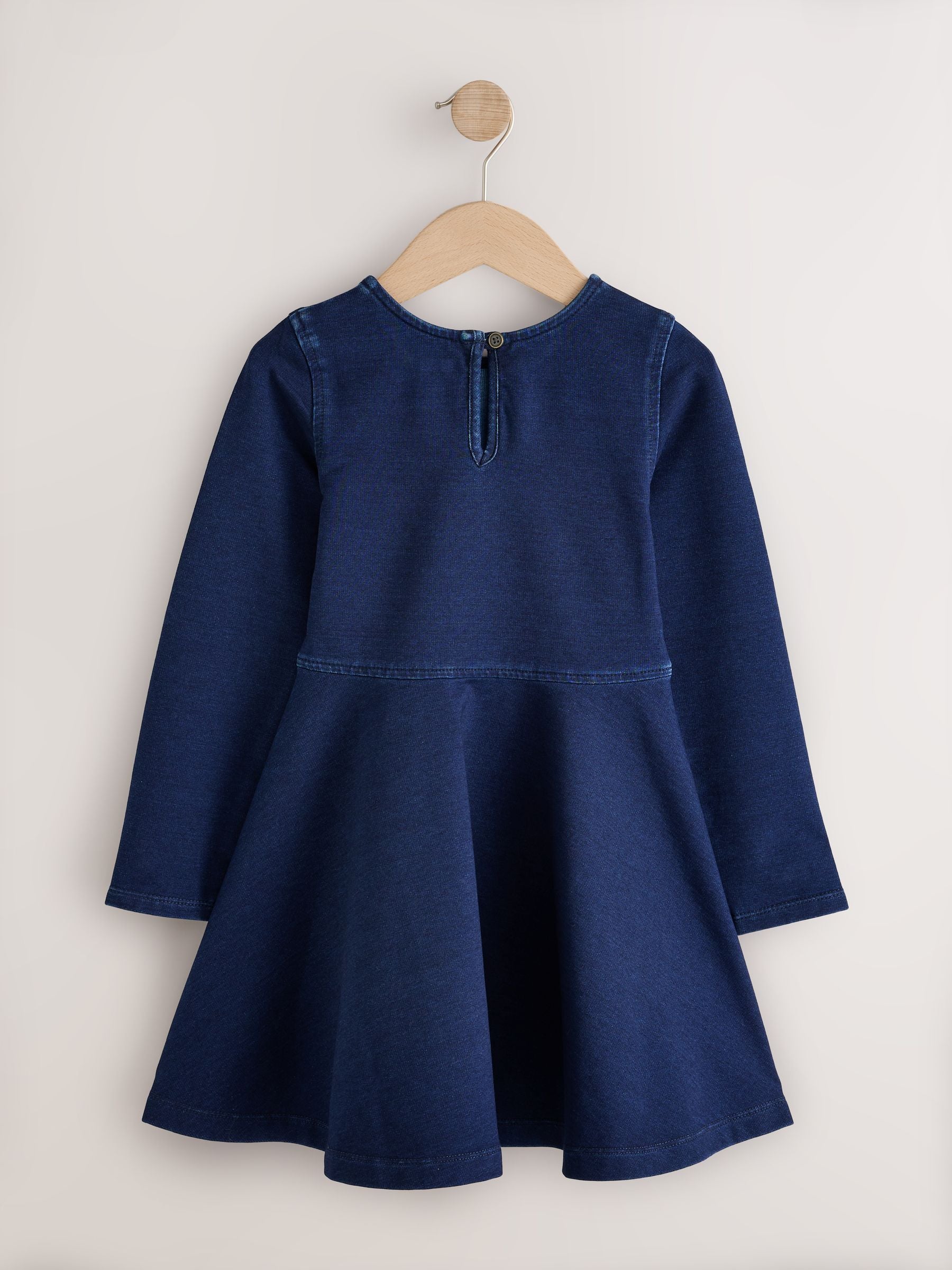 Dsiney Kidz - Indigo Blue Long Sleeve Skater Dress (3-16yrs) image 6