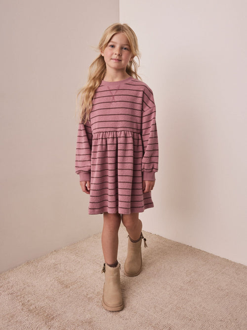Dsiney Kidz - Pink Stripe Cosy Rib Jumper Dress (3-16yrs) image 1