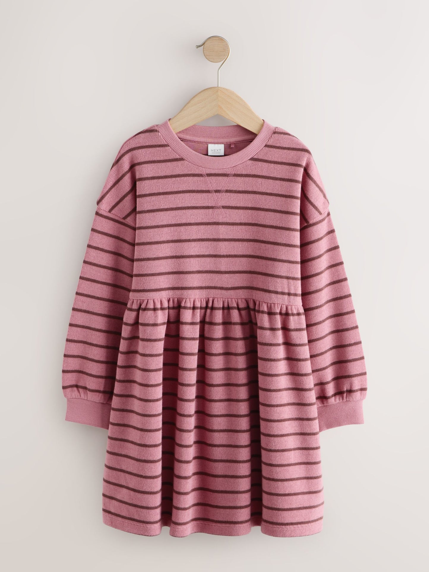 Dsiney Kidz - Pink Stripe Cosy Rib Jumper Dress (3-16yrs) image 4