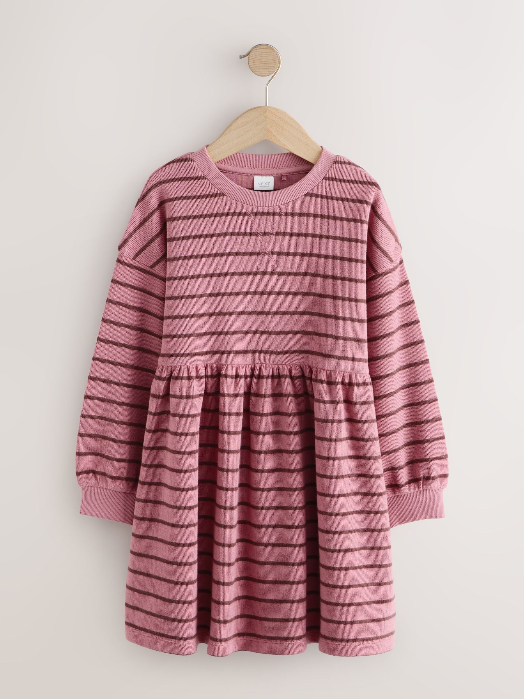 Dsiney Kidz - Pink Stripe Cosy Rib Jumper Dress (3-16yrs) image 4