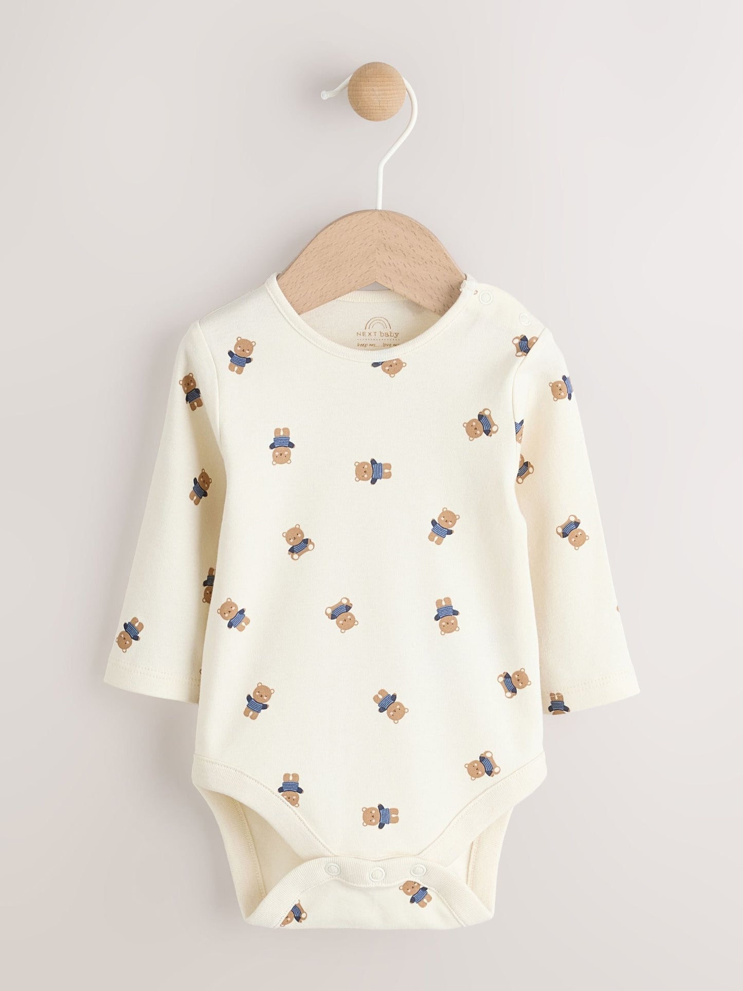 Tan Brown Bear Cord Dungarees and Bodysuit Baby Set (0mths-3yrs) image 3