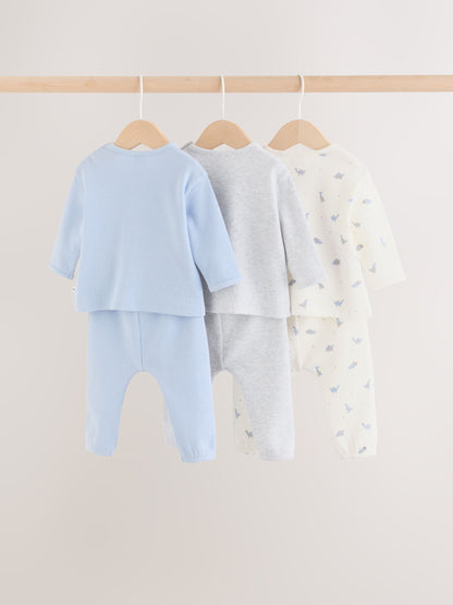 Blue Dinosaur Baby Top and Leggings Set 6 Piece (0mths-3yrs) image 2