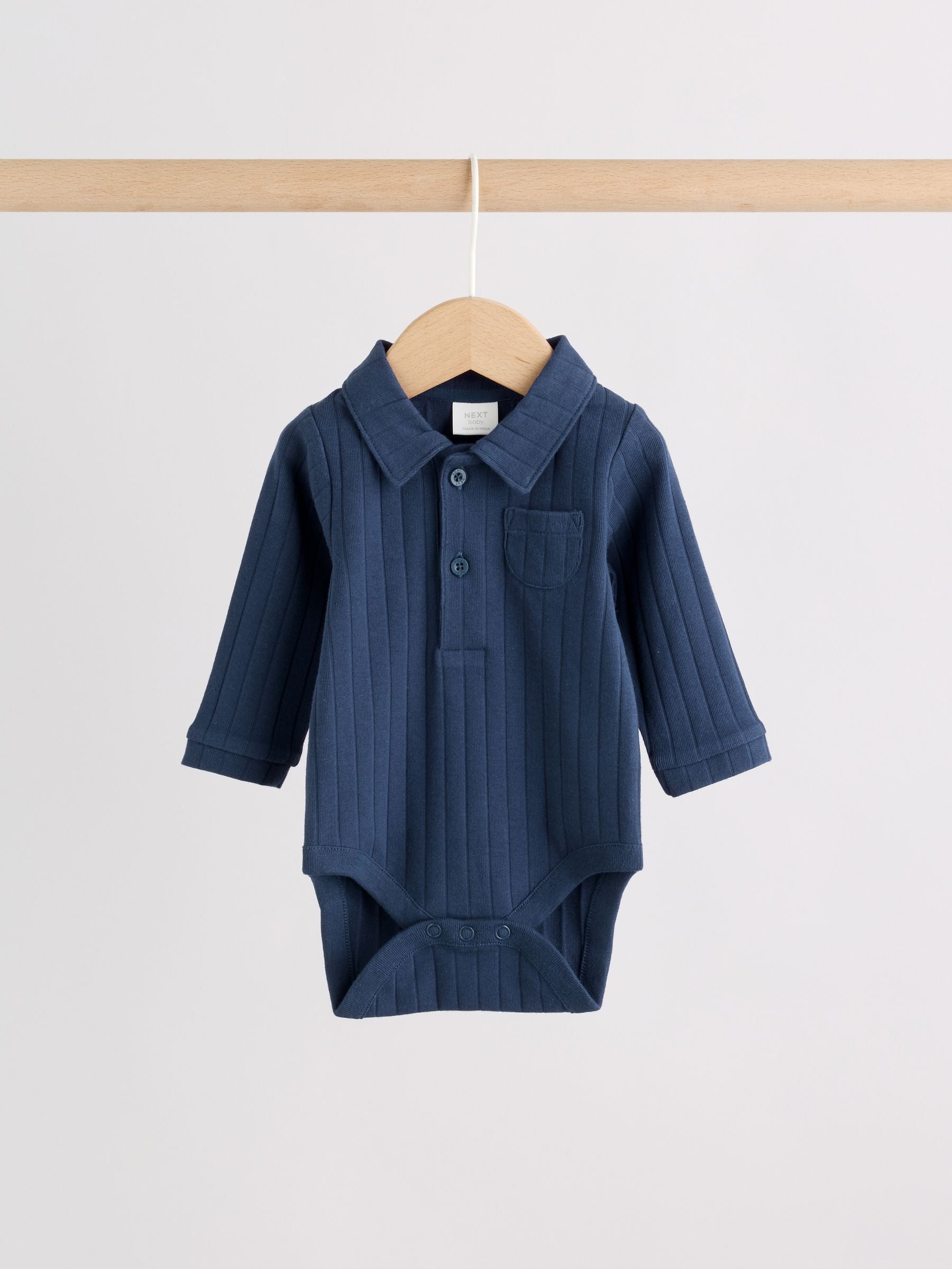 Navy Blue Polo Bodysuit and Legging Baby Set (0mths-2yrs) image 7