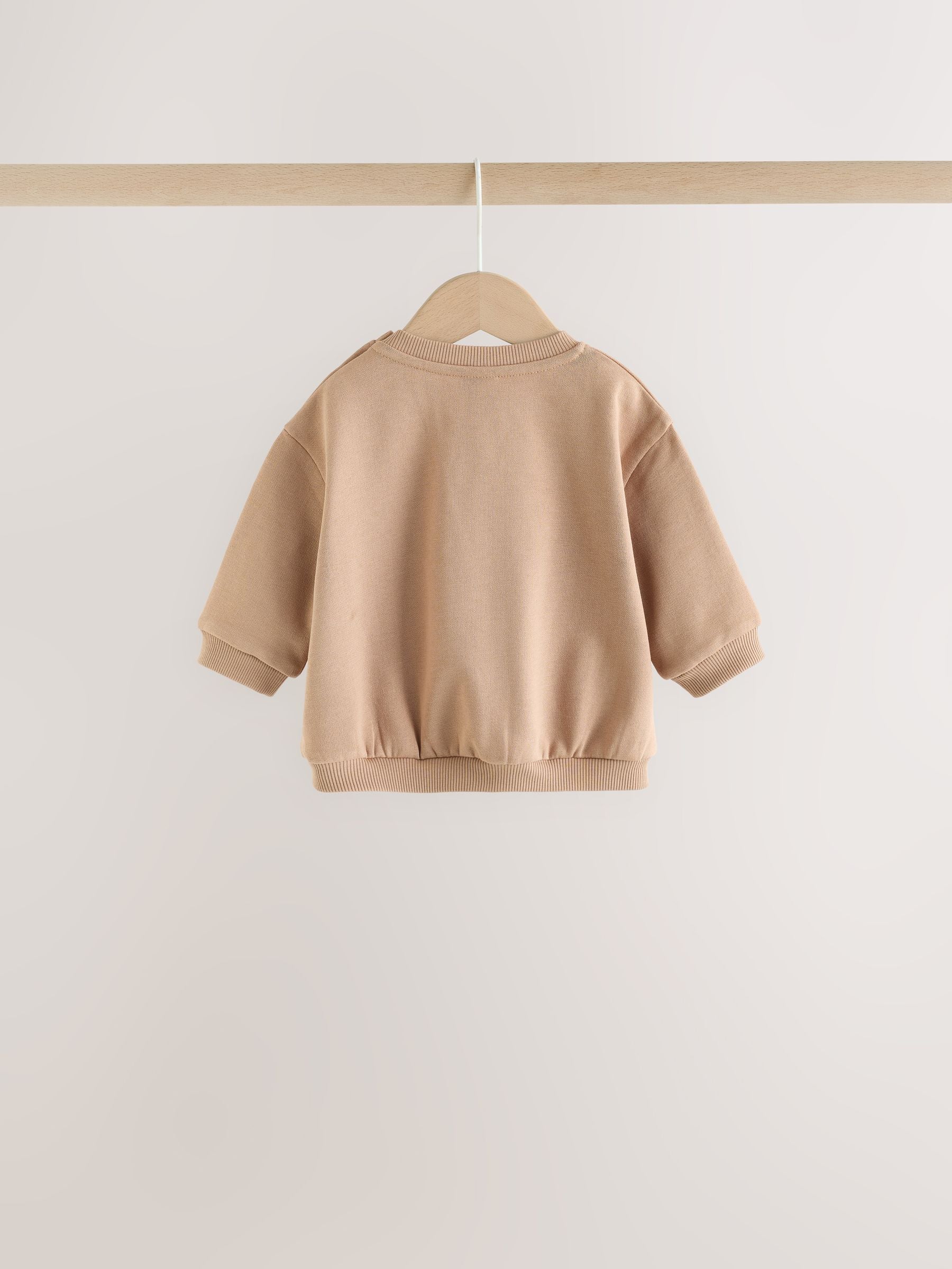 Dsiney Kidz - Chocolate Brown Bear Sweat Top and Trousers Baby Set (0mths-2yrs) image 5