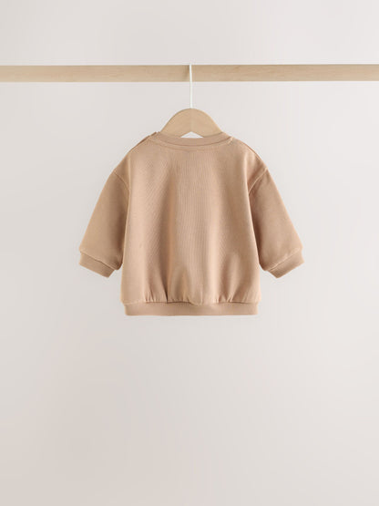 Dsiney Kidz - Chocolate Brown Bear Baby Set Sweat Top and Trousers (0mths-2yrs) image 5