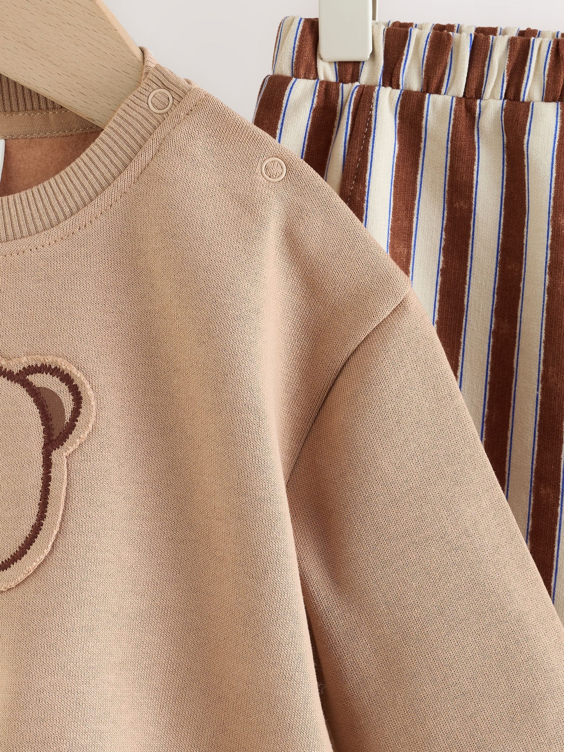 Dsiney Kidz - Chocolate Brown Bear Baby Set Sweat Top and Trousers (0mths-2yrs) image 7