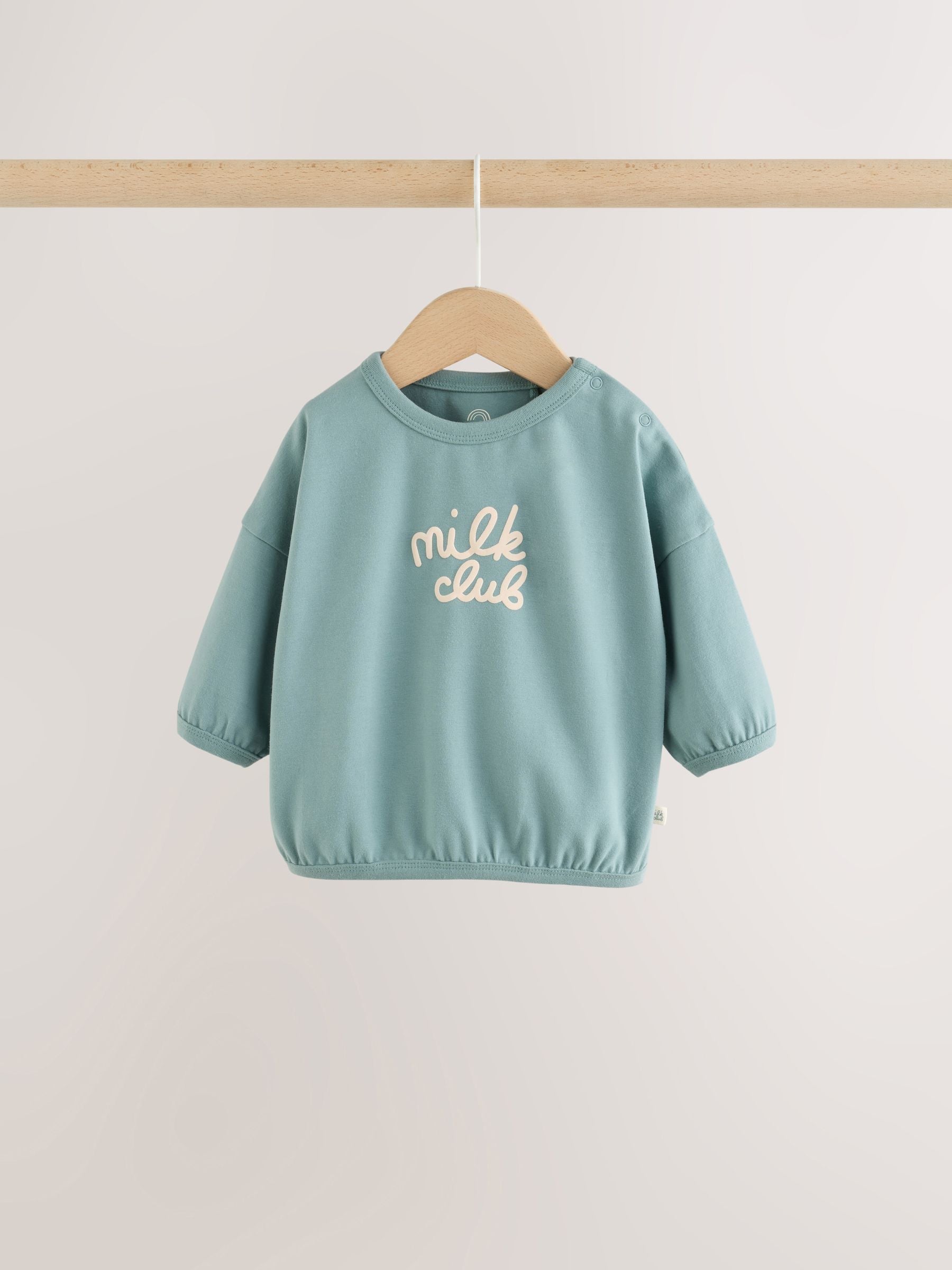 Blue Milk Club Top and Leggings Baby Set (0mths-2yrs) image 2