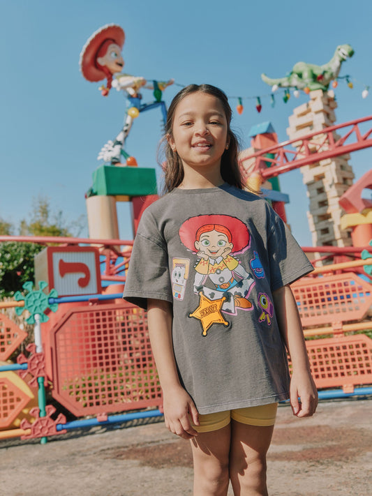 Dsiney Kidz - Grey Jessie Oversized Graphic T-Shirt (3-16yrs) image 1
