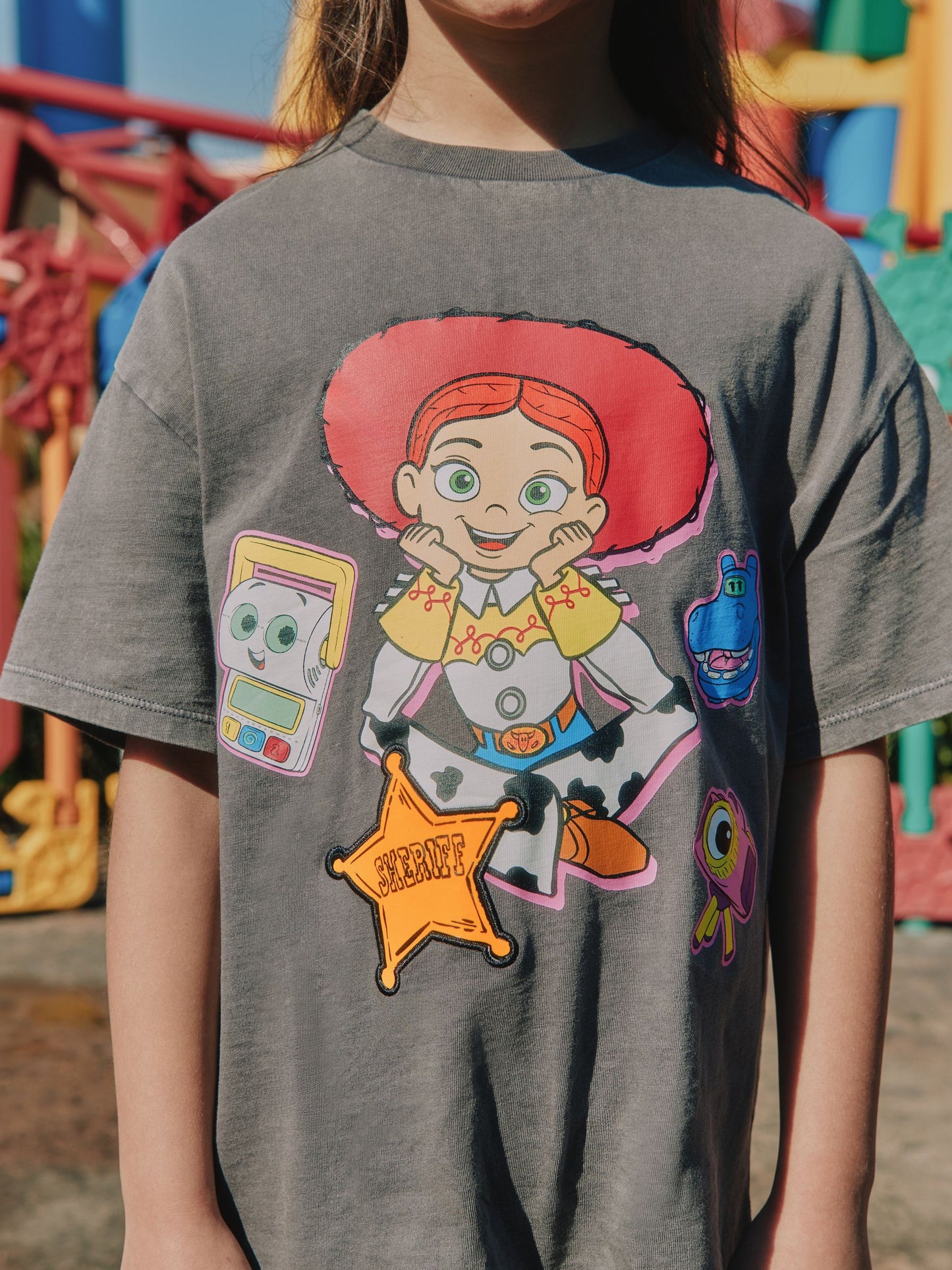 Dsiney Kidz - Grey Jessie Oversized Graphic T-Shirt (3-16yrs) image 4