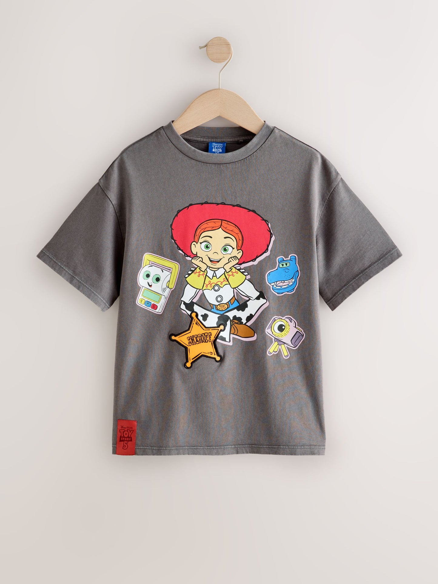 Dsiney Kidz - Grey Jessie Oversized Graphic T-Shirt (3-16yrs) image 5