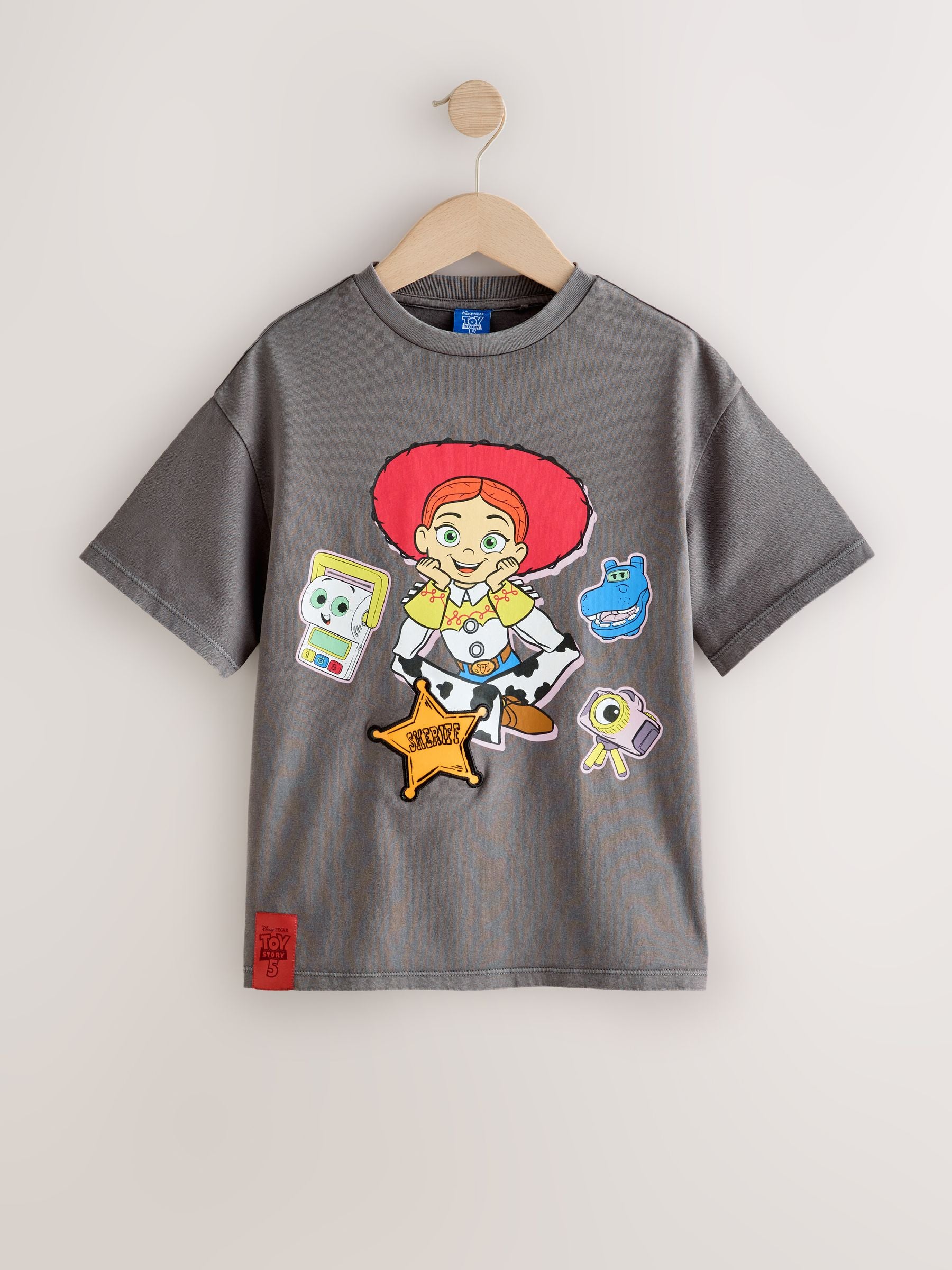 Dsiney Kidz - Grey Jessie Oversized Graphic T-Shirt (3-16yrs) image 5