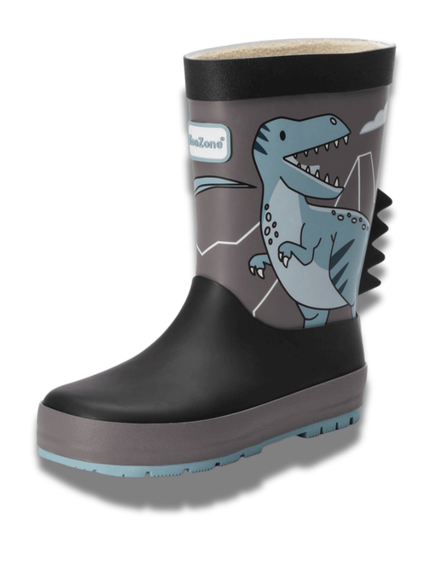 Toezone Grey Dinosaur Waterproof Wellies image 4
