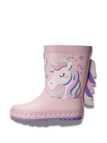 Toezone Pink Unicorn Waterproof Wellies image 2