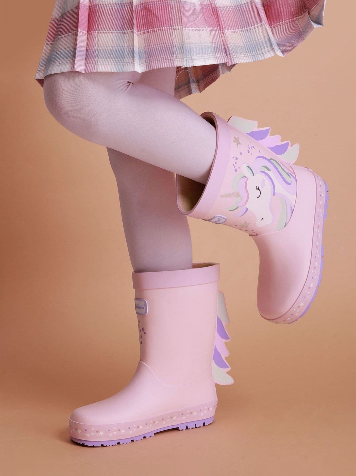 Toezone Pink Unicorn Waterproof Wellies image 3