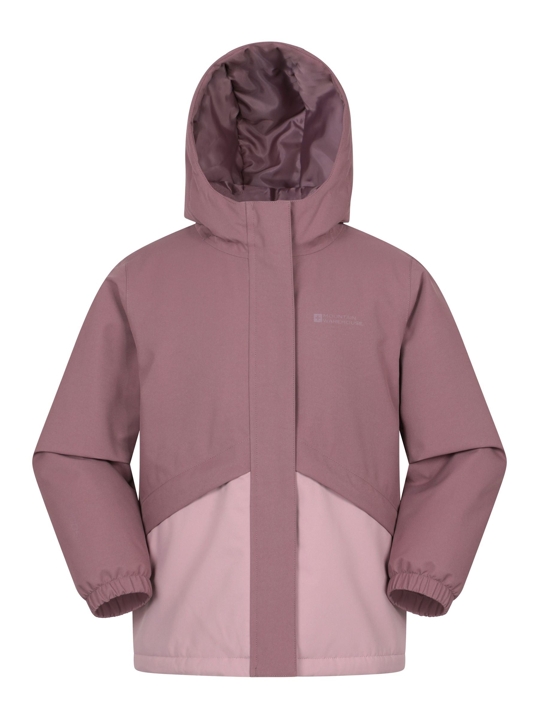 Dsiney Kidz - Mountain Warehouse Pink Cyclone Kids Waterproof Padded Jacket image 1