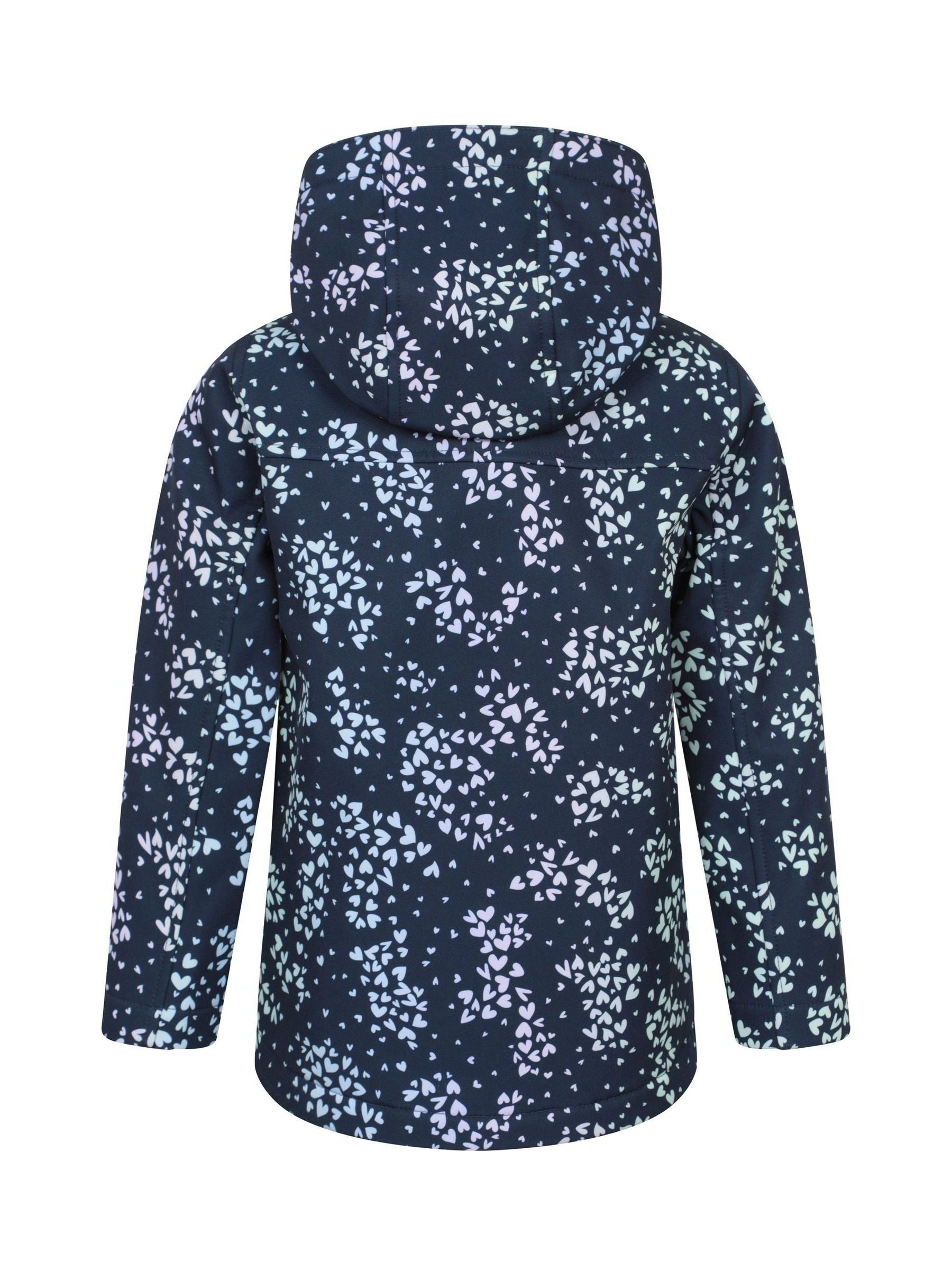 Dsiney Kidz - Mountain Warehouse Dark Blue Exodus Kids Printed Water-Resistant Softshell Jacket image 4