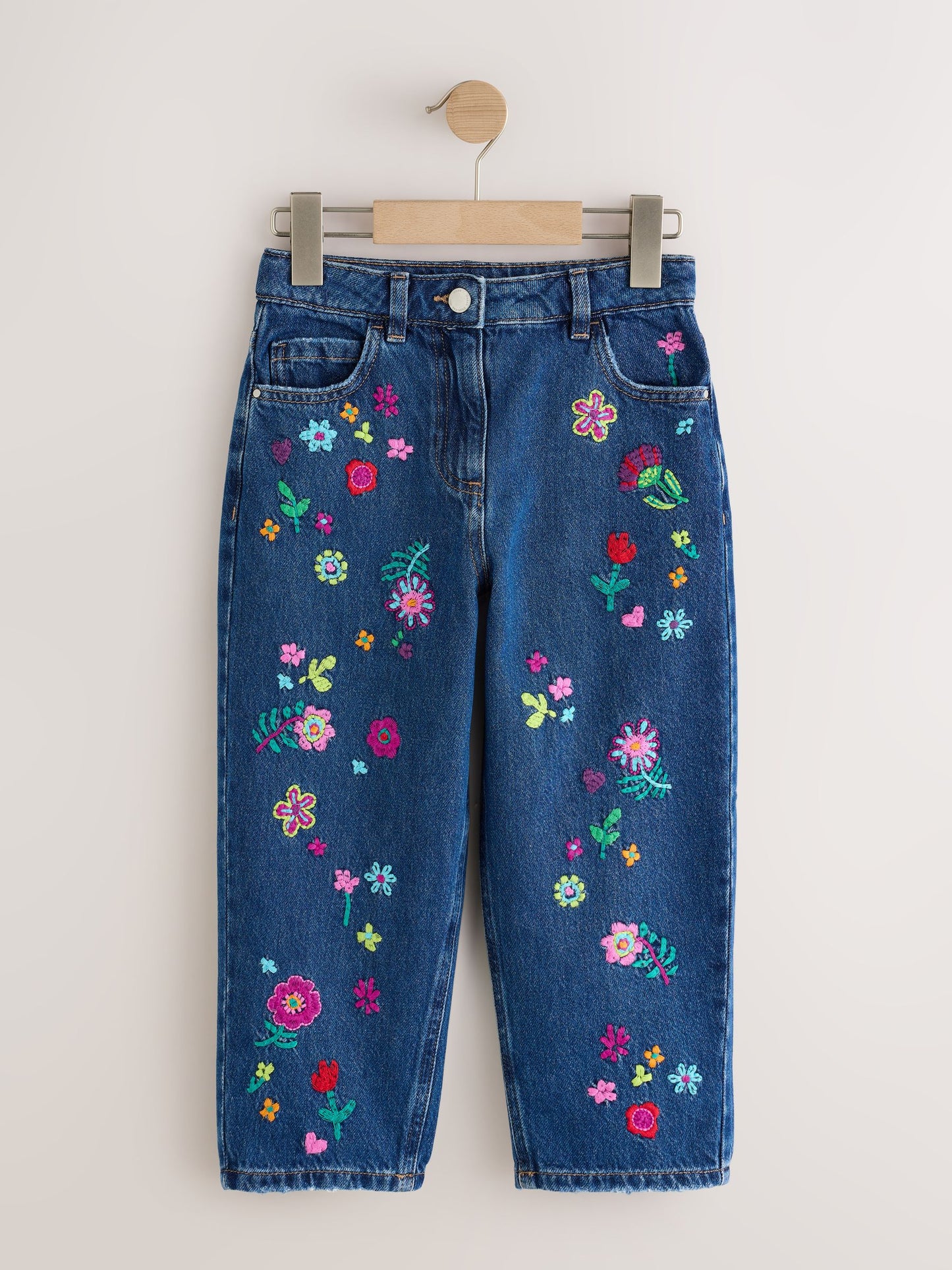 Dsiney Kidz - Floral Embroidery Barrel Jeans (3-16yrs) image 5