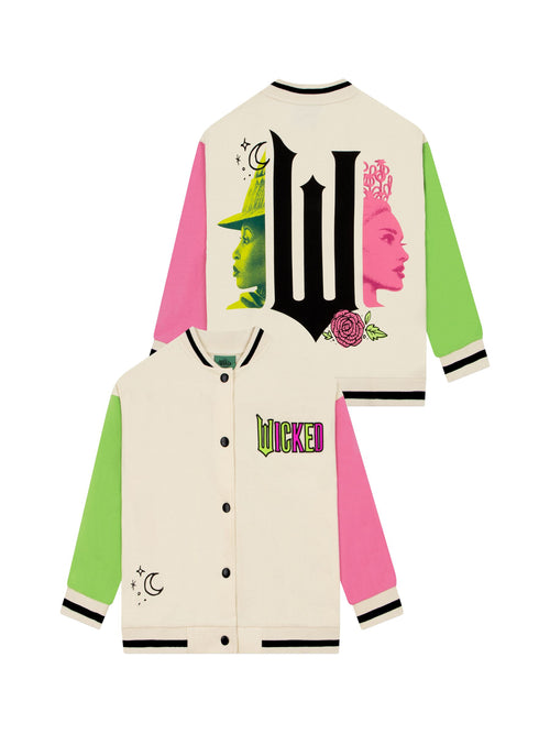 Dsiney Kidz - Character Cream Wicked Glinda And Elphaba Bomber Jacket image 1