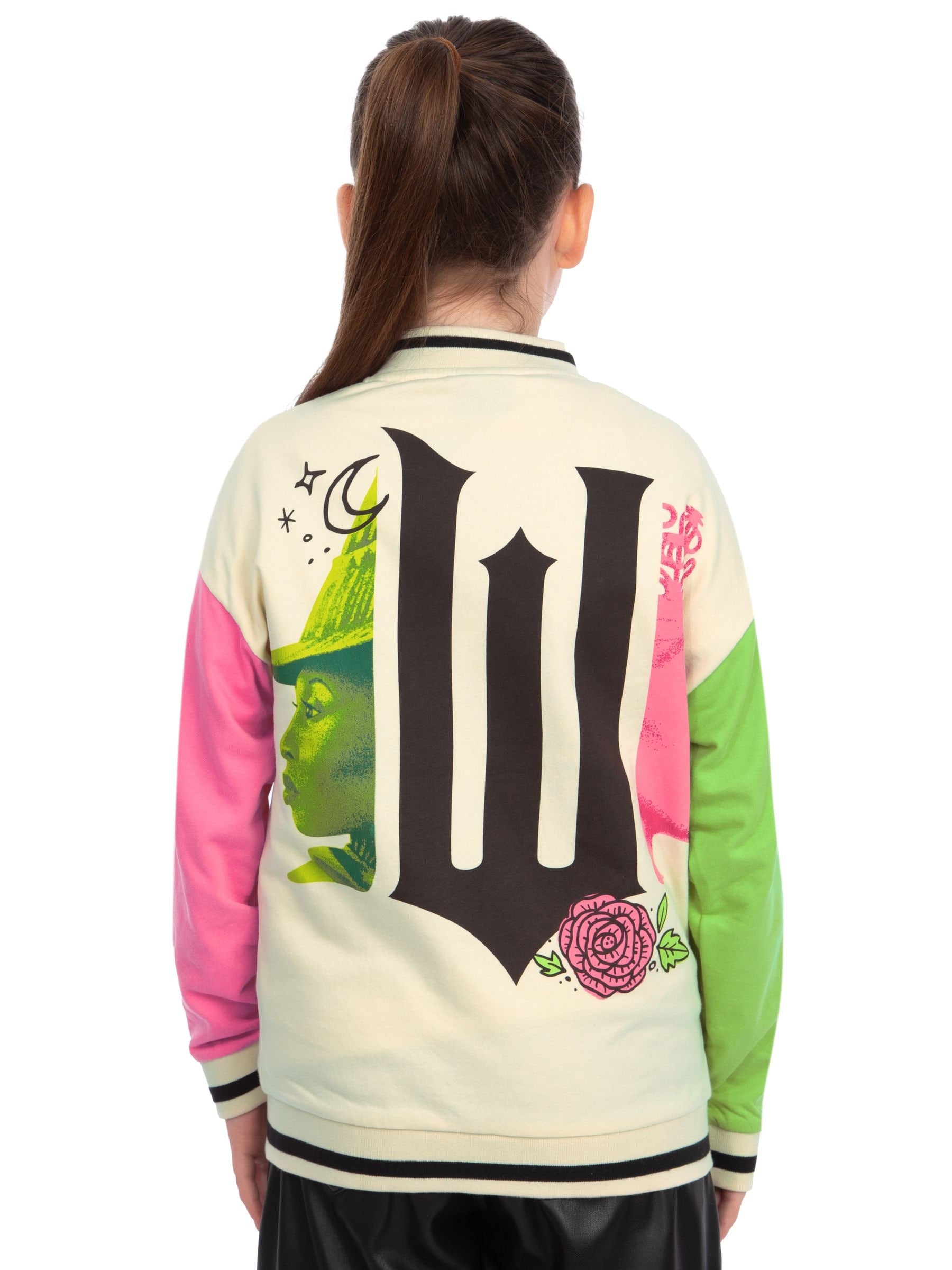Dsiney Kidz - Character Cream Wicked Glinda And Elphaba Bomber Jacket image 6