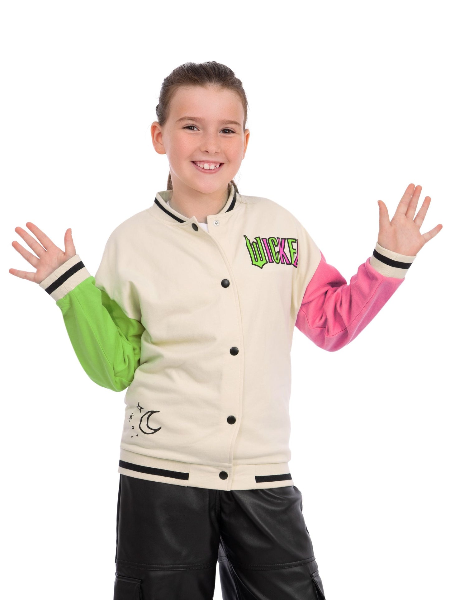Dsiney Kidz - Character Cream Wicked Glinda And Elphaba Bomber Jacket image 7