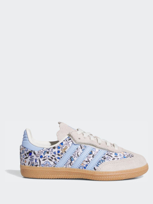 adidas Originals Blue Samba Og X Liberty London Comfort Closure Elastic Lace Trainers image 1