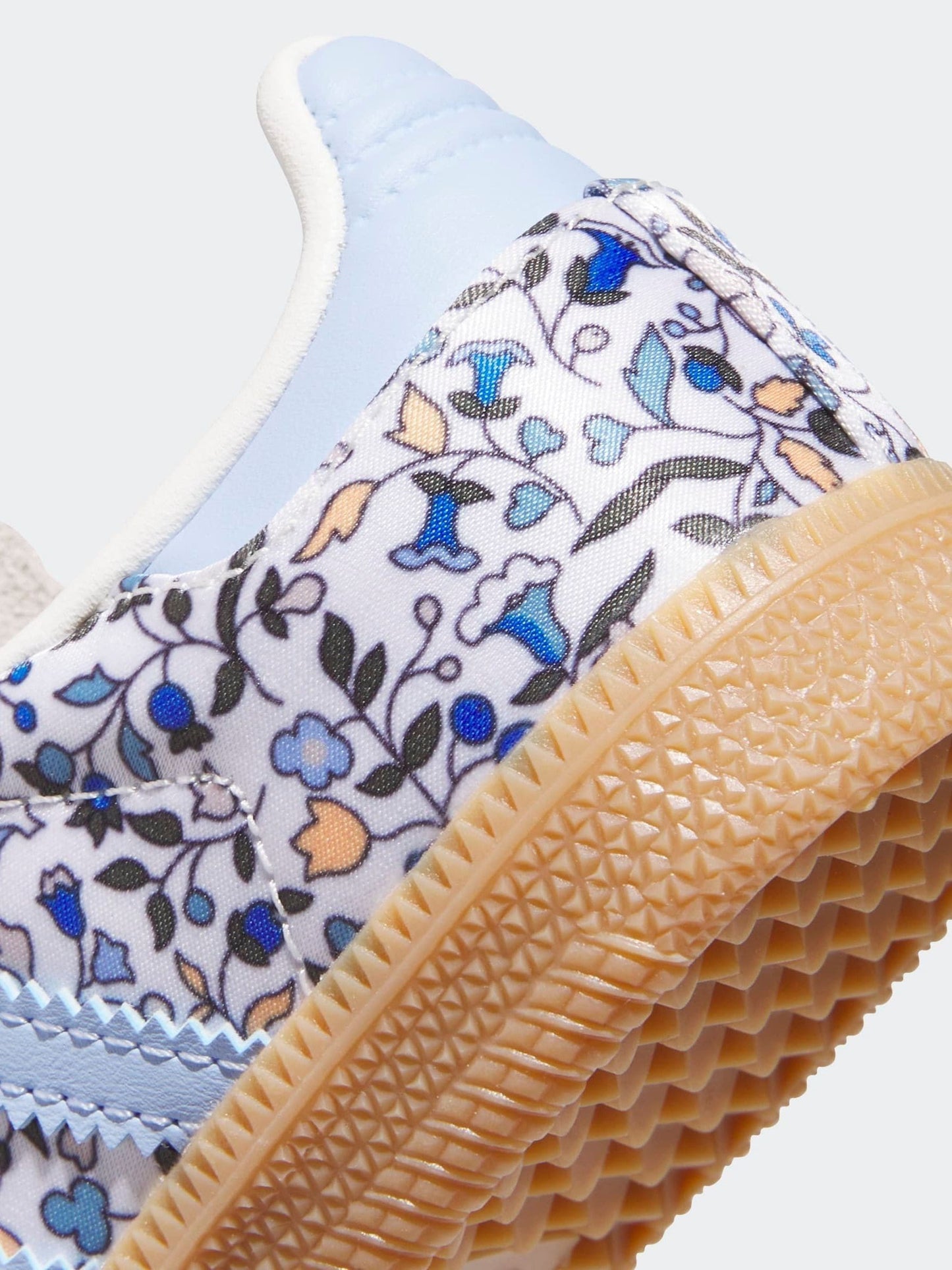 adidas Originals Blue Samba Og X Liberty London Comfort Closure Elastic Lace Trainers image 10