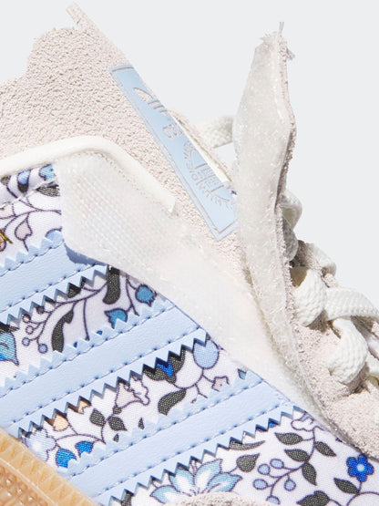 adidas Originals Blue Samba Og X Liberty London Comfort Closure Elastic Lace Trainers image 9