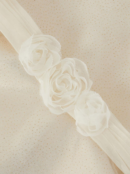 Monsoon Gold Principesa Appliqué Rose Sparkle Dress image 4